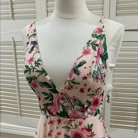 New Fame and Partners Floral Pink Maxi Dress - Picture 9 of 16